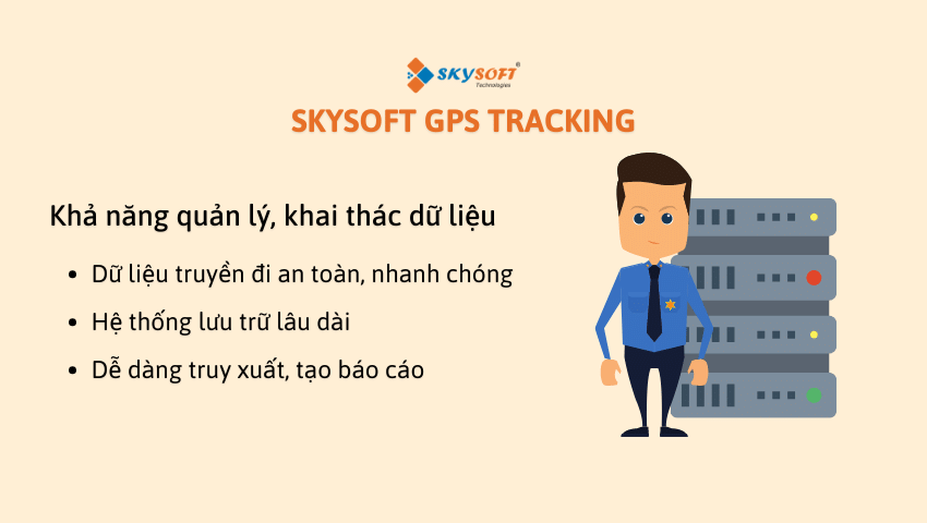 Khả năng lưu trữ dữ liệu giám sát ô tô SKYSOFT