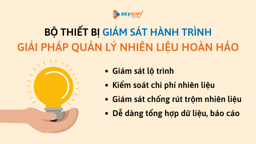Giải pháp kiểm soát nhiên liệu qua bộ giám sát hành trình xe tải