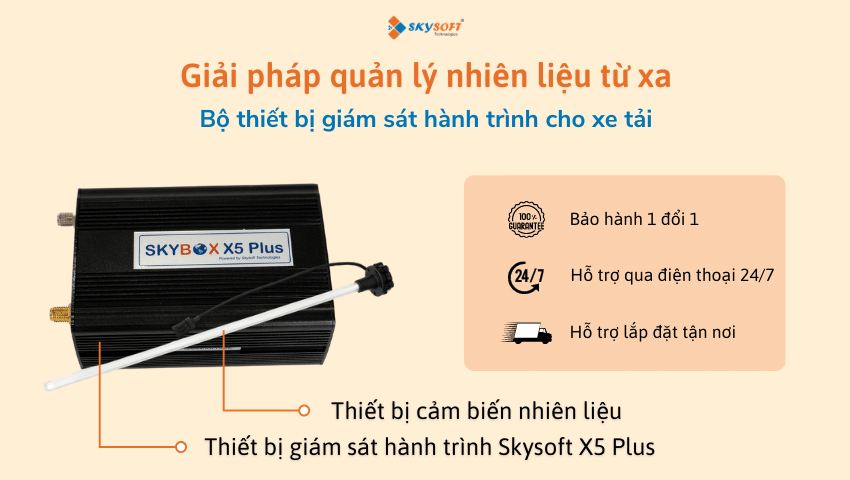 Quản lý nhiên liệu từ xa quan thiết bị giám sát hành trình xe GPS