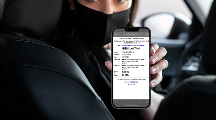 Biên lại điện tử - hóa đơn điện tử taxi