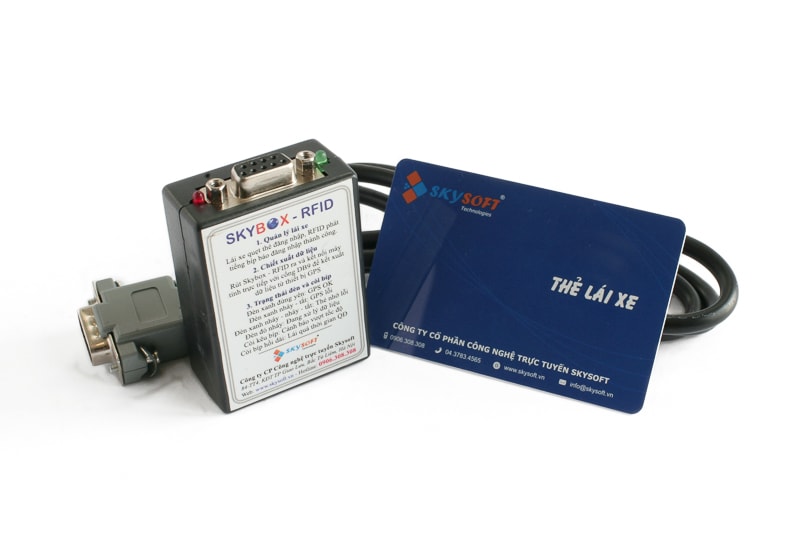 thẻ lái xe và rfid tích hợp thiết bị định vi gps